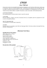 Preview for 3 page of Livoo TEC596 User Manual