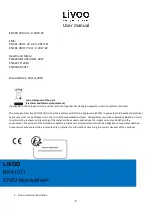 Предварительный просмотр 9 страницы Livoo TEC614 User Manual