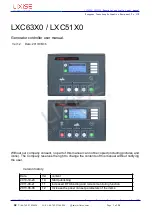 Предварительный просмотр 1 страницы LIXiSE LXC51 0 Series User Manual