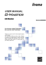 Предварительный просмотр 1 страницы Liyama G-MASTER G2730HSU User Manual