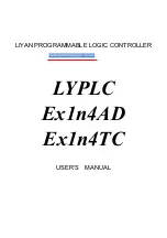 LIYAN LYPLC Ex1n4AD User Manual предпросмотр