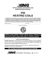 LJ Wing IFB Installation, Operation And Maintenance Manual preview