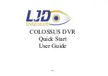 Preview for 1 page of LJD Digital Security COLOSSUS Quick Start User Manual