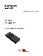 Предварительный просмотр 1 страницы LJU FB-606 Instruction Manual