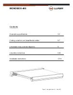 Preview for 2 page of llaza MONOBOX-400 Technical Manual