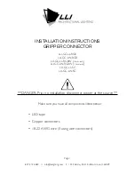 LLI LLI-GC-LL-RGB Installation Instructions Manual предпросмотр