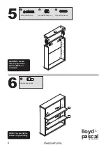 Предварительный просмотр 8 страницы Lloyd Pascal Double Mirror Cabinet Assembly Instructions Manual