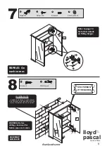 Предварительный просмотр 9 страницы Lloyd Pascal Double Mirror Cabinet Assembly Instructions Manual