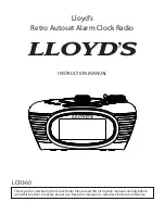 Lloyd LCR360 Instruction Manual preview