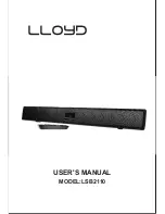 Lloyd LSB2110 User Manual preview