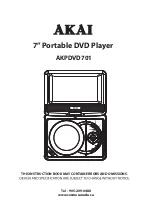 Предварительный просмотр 1 страницы Lloyd's AKPDVD701 Instruction Book