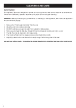 Preview for 6 page of LLOYTRON E4302BK Operating Instructions Manual