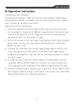 Preview for 11 page of Llutico AFS-A118 Manual