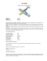 LM model Bf-109E User Manual preview