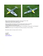 Предварительный просмотр 9 страницы LM model Bf-109E User Manual