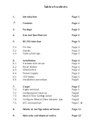 Preview for 3 page of LM Technologies LM058 Owner'S Manual