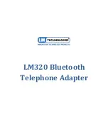 Preview for 1 page of LM Technologies LM320 User Manual