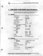 Предварительный просмотр 3 страницы LM LMC30051 Service Manual