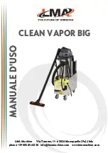 LMA CLEAN VAPOR BIG Operating And Safety Instructions Manual предпросмотр