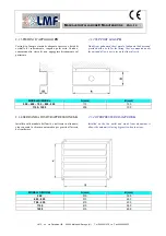 Предварительный просмотр 14 страницы LMF Clima CTE 574 Installation, Operation & Maintenance Manual