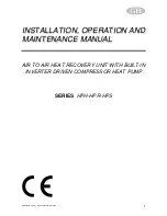 Предварительный просмотр 1 страницы LMF Clima HPH 14 Installation, Operation And Maintenance Manual