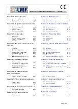 Предварительный просмотр 6 страницы LMF Clima SIL 160 Installation, Operation & Maintenance Manual