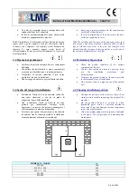 Предварительный просмотр 12 страницы LMF Clima SIL 160 Installation, Operation & Maintenance Manual