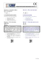 Preview for 23 page of LMF EKA 10 Installation, Operation & Maintenance Manual