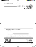 LMI E7 Series Instruction Manual preview