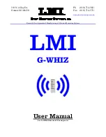 LMI G-WHIZ User Manual предпросмотр