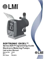 LMI ROYTRONIC EXCEL AD9 series Instruction Manual,Programming Manual preview