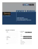 LML Speedy 4-Stroke Owner'S Manual preview