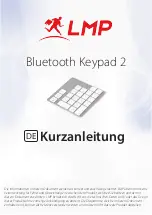 Предварительный просмотр 1 страницы lmp Bluetooth Keypad 2 User Manual