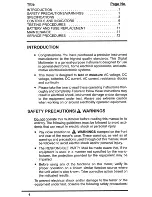 Preview for 2 page of lnnova 10 MegOhms Owner'S Manual