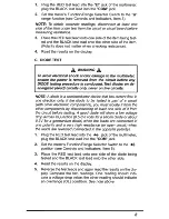 Preview for 9 page of lnnova 10 MegOhms Owner'S Manual