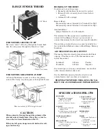 Предварительный просмотр 3 страницы LOAD CONTROLS PFR-1750 Installation, Set Up And Adjustment