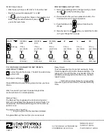 Предварительный просмотр 4 страницы LOAD CONTROLS PFR-1750 Installation, Set Up And Adjustment