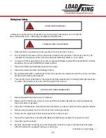 Preview for 25 page of LOAD KING 35-127 M Operator'S Manual