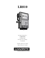 Предварительный просмотр 2 страницы Loadrite LR810 Operating Manual