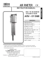 LOBSTER ARV-015MX Instruction Manual preview