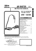 Preview for 1 page of Lobtex Lobster ARV-025M Instruction Manual