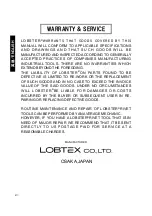 Preview for 22 page of Lobtex Lobster ARV-025M Instruction Manual