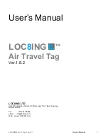 Preview for 1 page of LOC8ING Air Travel Tag User Manual