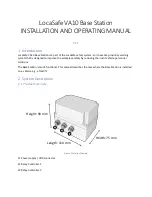 Locatechs LocaSafe VA10 Base Station Installation And Operating Manual preview