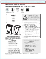 Preview for 1 page of Lochinvar 140H Installation Manual And Owner'S Manual