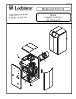 Lochinvar Armor AW 150 thru 500 Replacement Parts List preview