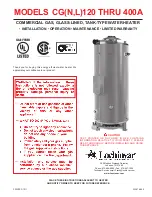 Lochinvar CG 120 THRU 400A Installation Operation & Maintenance предпросмотр