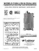 Lochinvar CGL150 Manual preview