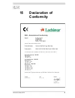 Предварительный просмотр 63 страницы Lochinvar CH 100 CE Installation, Commissioning, User & Maintenance Instructions