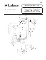 Lochinvar CLR(A) 625-080-DF9 thru 726-080-DF9 Replacement Parts List предпросмотр